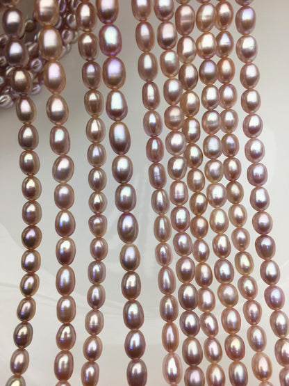 AAA 5-6mm purple oval pearl beads,high luster freshwater pearls,loose freshwater pearl,LR5-T6