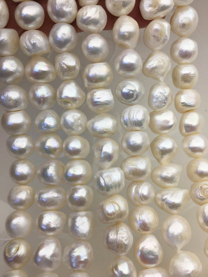AA 10.5-12mm Big White baroque freshwater pearl,CR13-2A-1