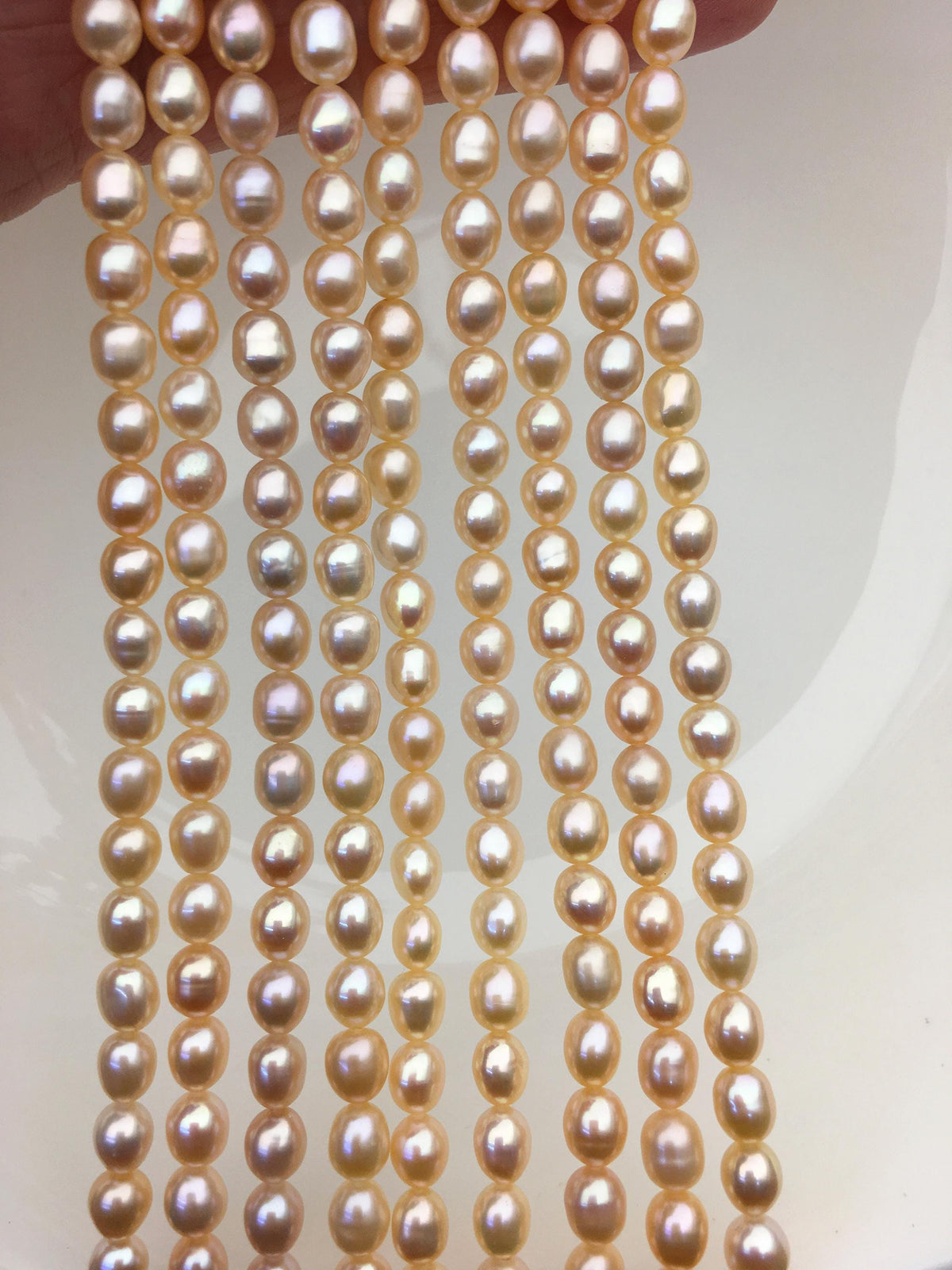 AAA 5-5.5mm peach pink oval pearl beads,high luster freshwater pearls,loose freshwater pearl,LR5-3A-55