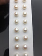 2 pairs AAA 6.3-7mm white rice freshwater pearls pairs,oval pearl earrings,tear drop pearl earrings,for dangle pearl earrings,LR6-3A-9