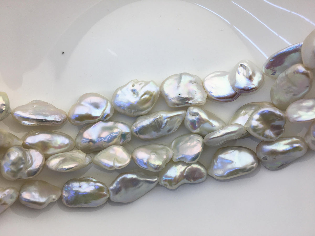 AA+ 13-19mm White baroque Freshwater Pearl,DIY Loose Freshwater Pearl,ZS-200-18