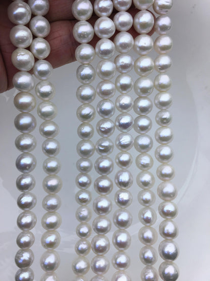 AA+ 8-10mm white near round Edison Freshwater Pearl,ED10-2A-2-55