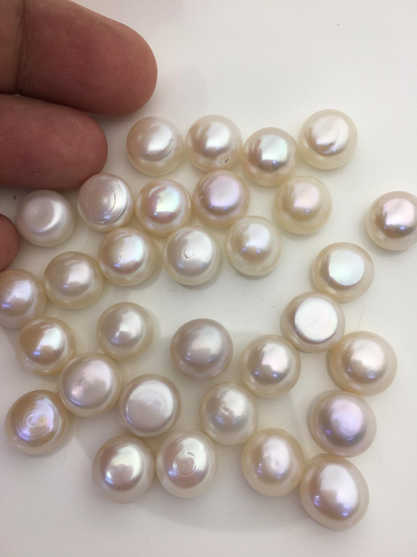 20pcs AA+ 11-12mm White button Round freshwater pearls,BTN11-T2