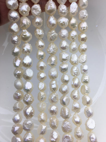 AAA 8-9mm natural white thorn freshwater pearl,LM8-T3