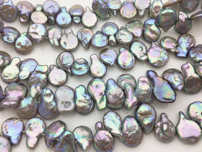 AA 10-11mm Gray Coin freshwater Pearl,COIN10-T1
