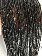 AAA 2.5mmx2mm Black Spinel Rondelle Faceted,15.5 inch,one strand,Semi Precious stone,SP-R2-001