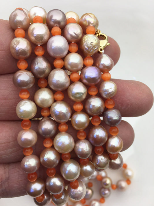 1pc 7'' AA+ 7-9mm mix pearl Bracelet,B8-T6-4