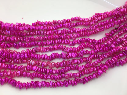 AA+ 5-6mm red Keshi pearls,Center drilled,ZS-128-39