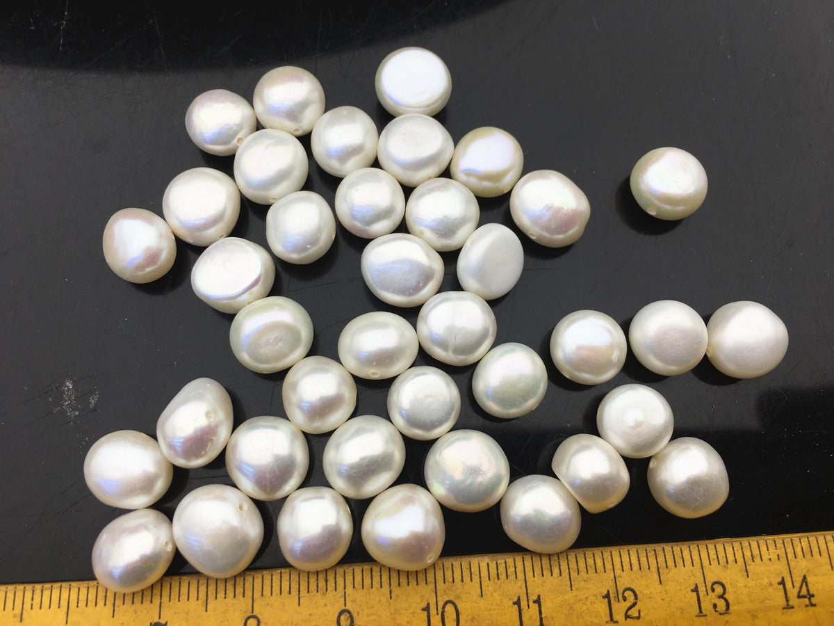 40pcs AAA 8.4-9.3mm white nugget freshwater pearls,cultured freshwater baroque pearl bead string,LM9-3A-3