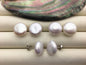 1 pair AA+ 15-16mm huge Coin Fresh Water pearl stud earrings,S925 Sterling Silver,SE3-186-3