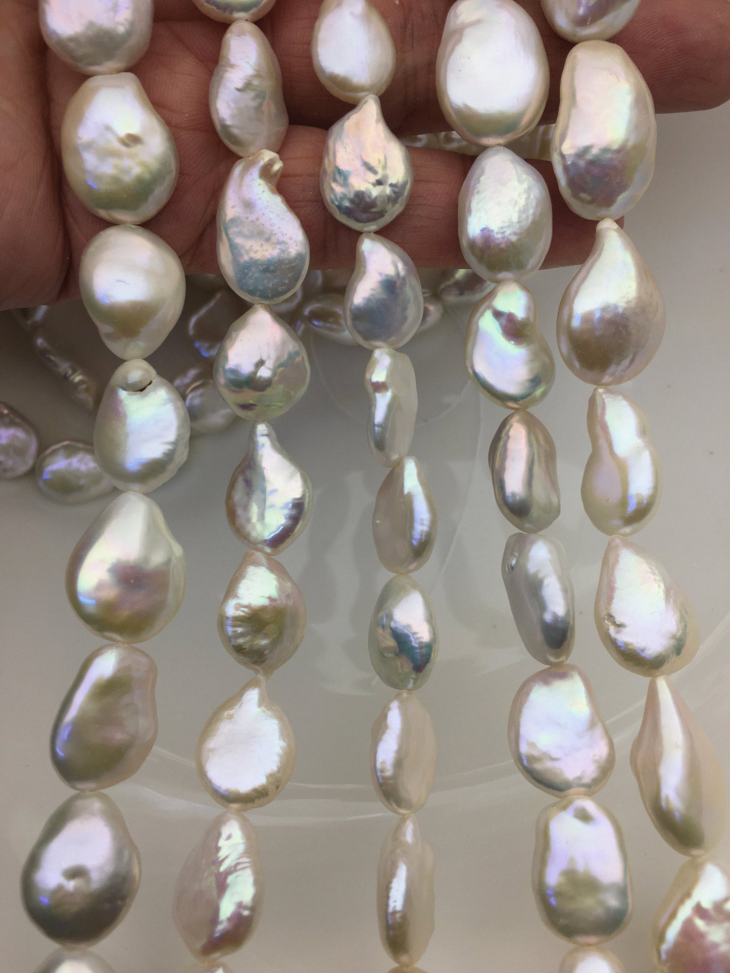 AAA 11.5-14mm White Drop Coin freshwater pearls,diy bead,flat round pearl bead,COIN12-3A-3-10