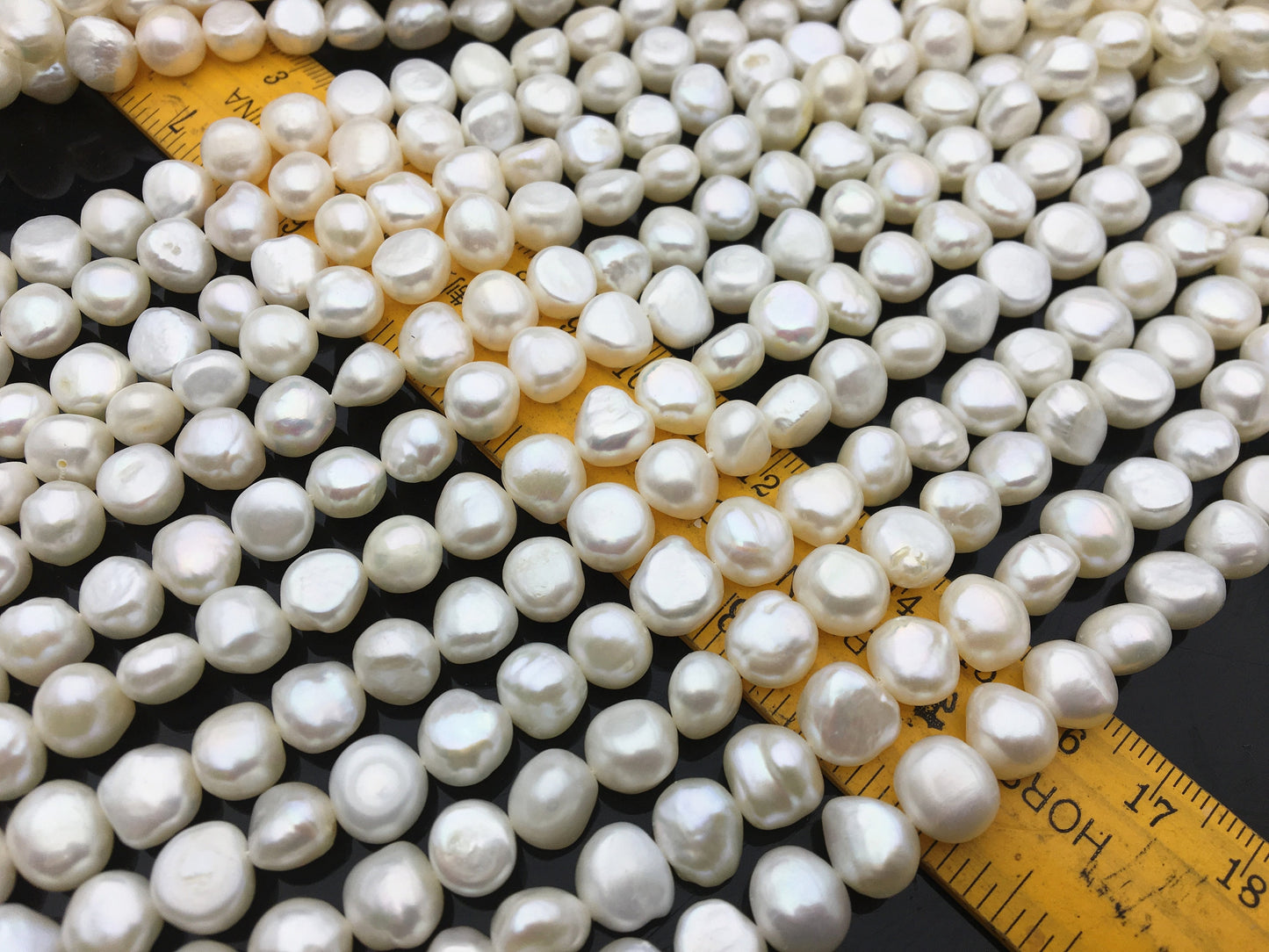 AA+ 8.5-9.3mm white nugget freshwater pearls,bridesmaids,destination wedding pearl,white baroque pearl,LM9-2A-12