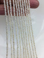 AA+ 3-3.5mm white button potato seed freshwater pearls,seed pearl,Valentine's Day gift,for pearl necklace,for pearl bracelet,CR3-2A-4