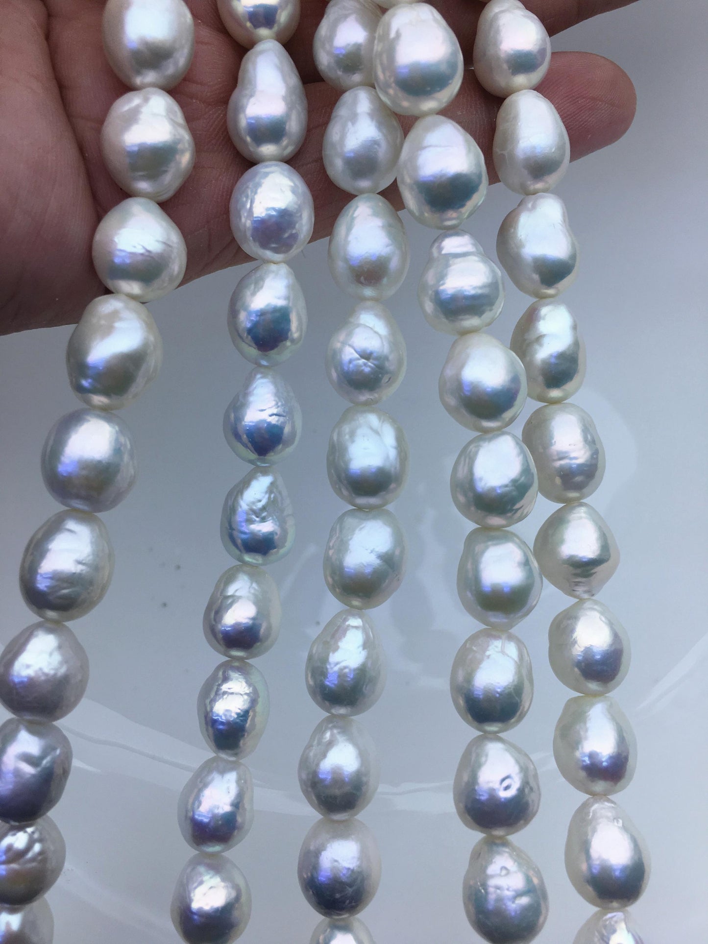 AA+ 9-11mm white drop Edison Freshwater Pearl,ED12-2A-5-66