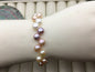 7'' AAA 7mm misc color button round Pearl necklace,S925 sterling silver clasp, B8-060