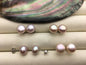 1 pair AAA+ 8-9mm Purple Rainbow Pearl Stud Earrings,pearl earrings,S925 Sterling Silver,Wedding,classic pearl studs,SE1-T4