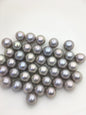 5pcs AAA/AAA- 12-13mm Gray Round edison freshwater pearl,half hole,RP12-T4