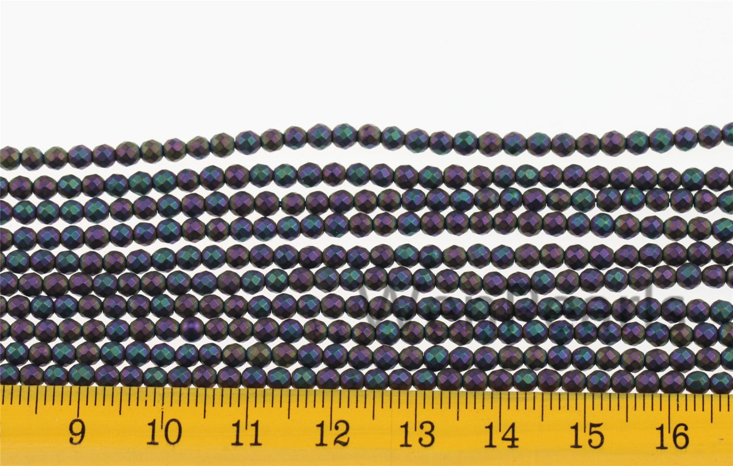 Hematite rainbow matte,3mm Round Beads,AAA, 138pcs,15.5 inches,G50-R3-004