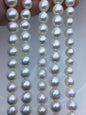 AA+ 9-11mm white near round freshwater pearls,large hole,Birthday,Graduation, mother day pearl gift,RP10-T1