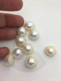 9pcs AAA 15-16mm white Baroque Mabe Freshwater Pearls,no hole,MB-T38