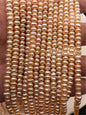 AA+ 4-5mm tiny Pink button round freshwater pearls,Rondelle pearl Beads,loose pearl strands,SM4-2A-6