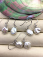 AA+ 10-11mm white Natural keshi Pearl Dangle Earrings,Earrings for Women Girls,SE3-T22