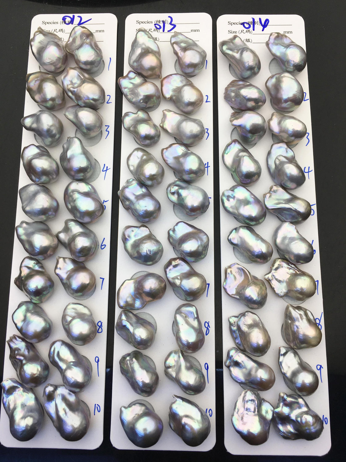 1 pair AAA 12-16x18-25mm Gray Flame ball Pearl Pairs - half hole - large Baroque freshwater pearl pairs,FL15-3A-8-64