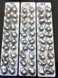 1 pair AAA 12-16x18-25mm Gray Flame ball Pearl Pairs - half hole - large Baroque freshwater pearl pairs,FL15-3A-8-64