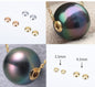 18K White/Yellow/Rose Gold 3.5mm/4.5mm Bead Grommet with 1.8mm Pearl Hole,for DIY,wholesale,ASG-006-1