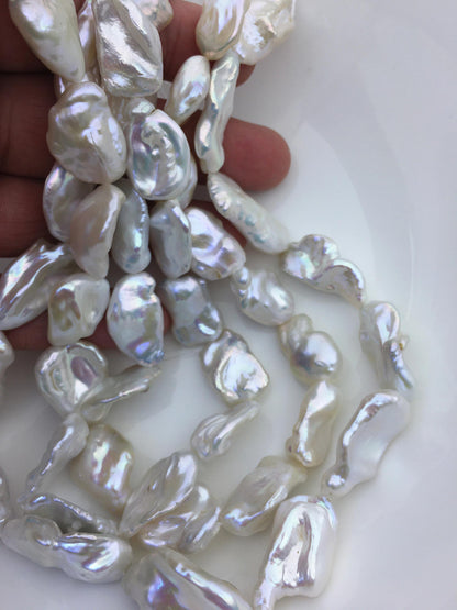 AA+ 14-16mm white keshi baroque Freshwater Pearl,DIY Loose Freshwater Pearl,wholesale price,china wholesale pearl,ZS-200-115