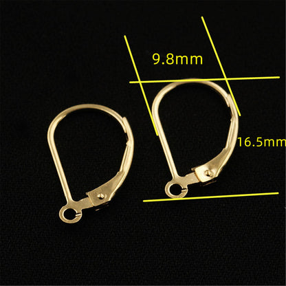 1 pair 9x16mm 14k goldfilled French Earrings, DIY earrings jewelry,AGF-ER-001