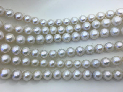 AA+ 10-12mm white round Edison Freshwater Pearl,ED10-2A-2-8
