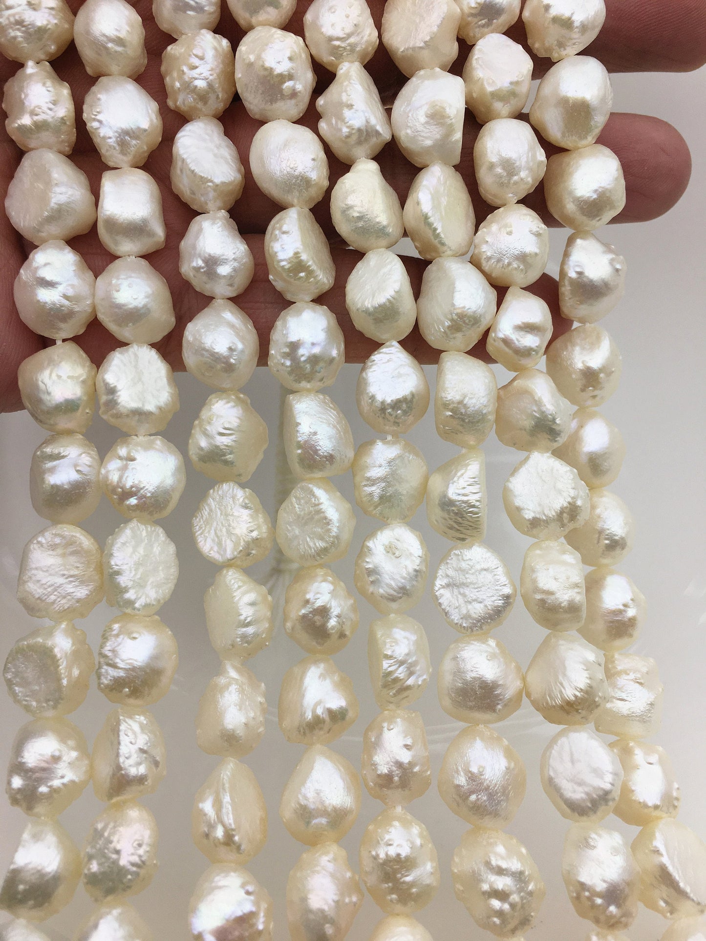 AAA around 9-11mm natural white thorn freshwater pearl,LM10-T10
