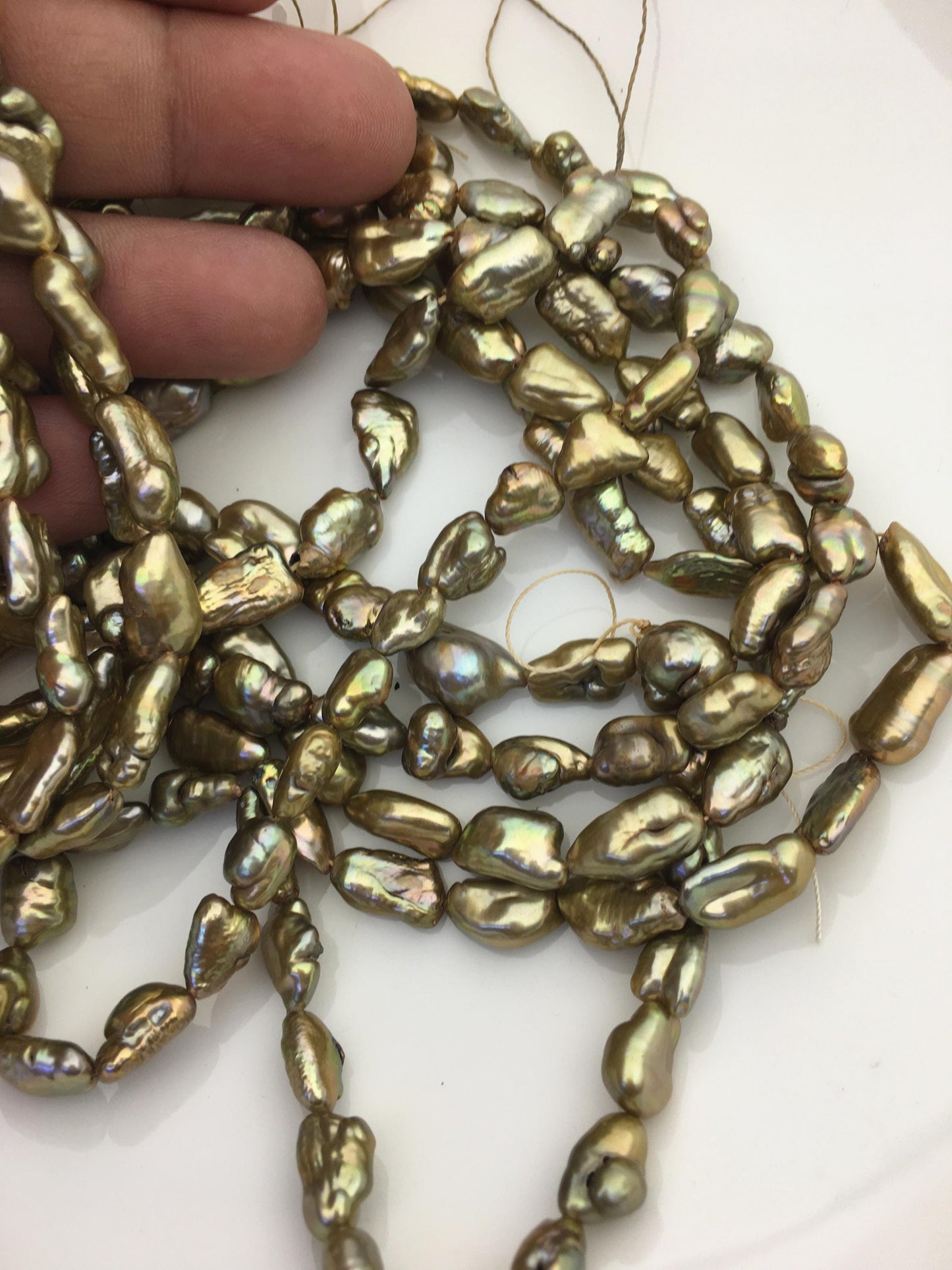 AA+ 7-8mm brown Keshi Pearl Necklace,Genuine Fresh Water Pearl,Wedding Necklace,Mothers Day,ZS-80-10-26