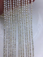 AA 3.5-4mm tiny button potato freshwater pearls,Rondelle pearl Beads,ivory freshwater pearl,loose strands,SM3-2A-1