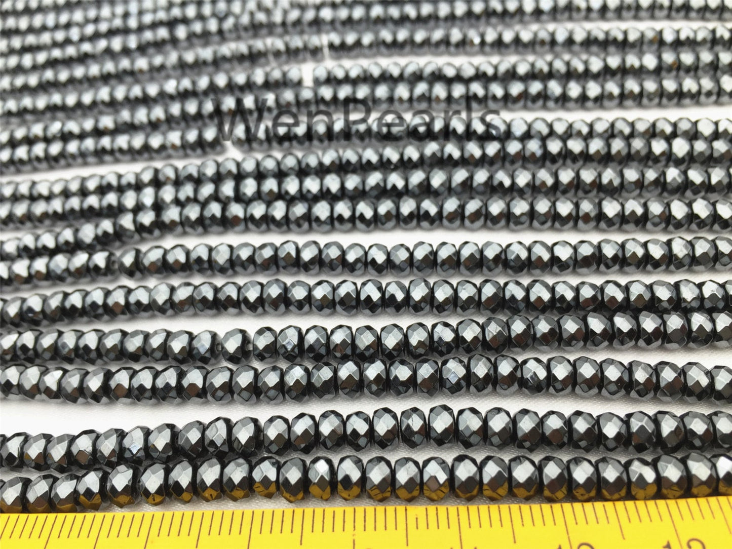 Hematite,3x4mm Rondelle Beads,AAA,Very Shining, 140pcs,15.5 inches,G50-B34-003