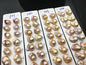 1 pair AAA 13-15mm Natural pink peach Rainbow Flame ball Pearl Pairs - large Baroque freshwater pearl pairs,Fire Ball Pearl,FL15-3A-8-27