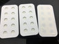 Ten Hole White Acrylic Pearl Matching Cards, A-OTH-018