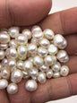 40pcs AAA 8.4-9.3mm white nugget freshwater pearls,cultured freshwater baroque pearl bead string,LM9-3A-3