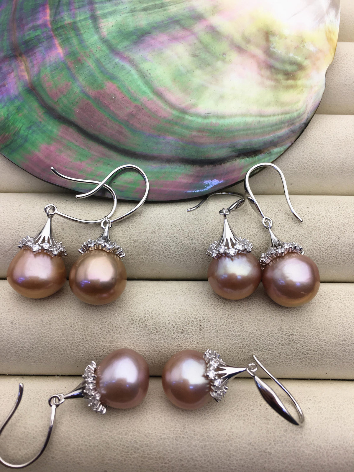 AAA 11-12mm natural purple drop edison pearl dangle earrings,S925 Sterling Sliver earrings,wedding pearl earrings,SE3-T9-72