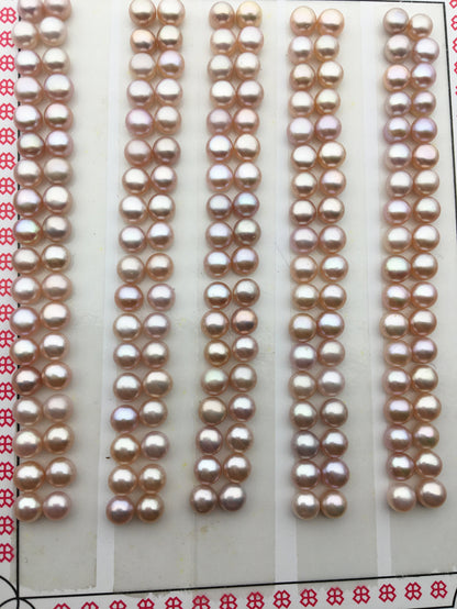 10 pairs AAA 4-4.5mm Seed purple button round pearls pairs,loose pearl beads,pearl earring,pearl stud,pearl earring stud supply,BTN4-4A-3