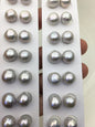 5pairs AAA 10-11mm Gray baroque drop edison freshwater pearl Pair,no hole,ED11-3A-2-23