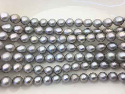 AA 11-13mm big gray oval Edison Freshwater Pearl,ED12-2A-5-20