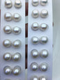 5 pairs AA+ 10-11mm white round freshwater pearls pair,no hole,RP10-3A-8