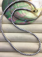 16+2'' AA+ 3-3.5mm gray tiny small round pearl choker Necklace,Wedding Necklace, Love, Mothers Day,Happiness,wholesale,NPN1-T58