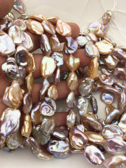 AAA 13-15mm natural pink purple keshi Freshwater Pearl,DIY Loose Freshwater Pearl,wholesale price,china wholesale pearl,ZS-200-121-4