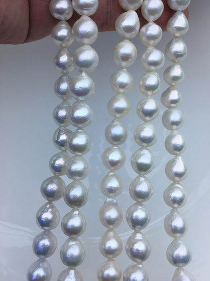AA+ 9-11mm white teardrop freshwater pearls,Christmas,Valentine's Day gift,for pearl necklace,Love,Happiness,LR10-T12