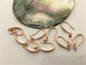 2 pairs Sterling Silver Rose Gold plated dangle hook, for make dangle earrings,DIY,wholesale,ASL-ER-010