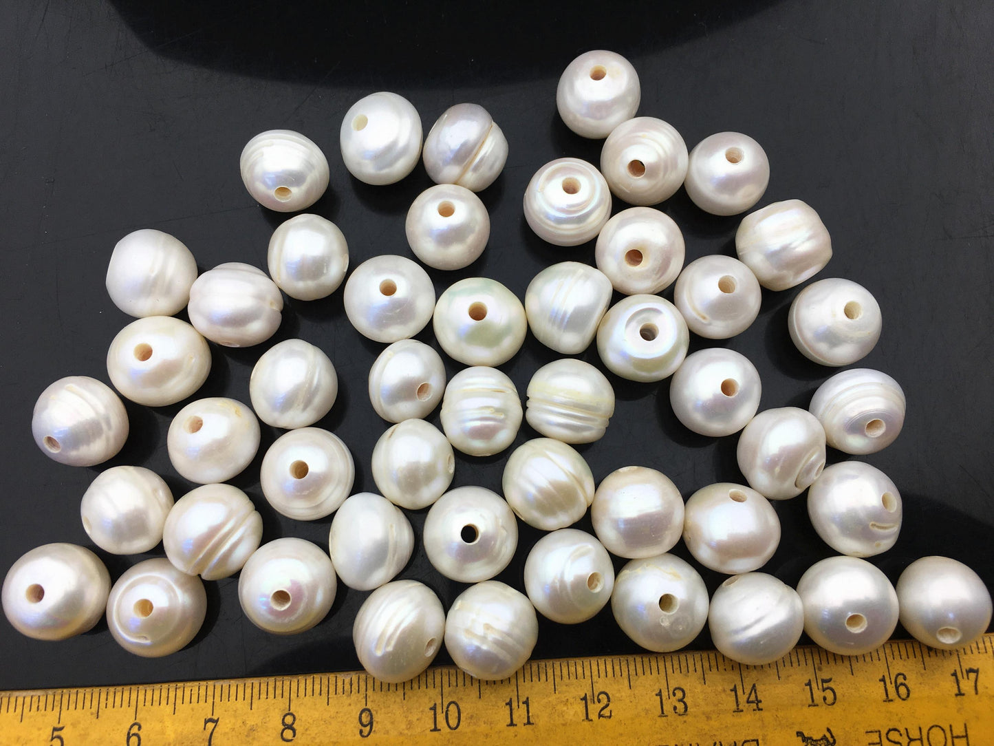 20pcs AA+ 12-13mm Big Thick white button round freshwater pearls,2.2mm large hole,Rondelle pearl Beads,loose freshwater pearl,SM12-2A-2