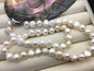 17.5'' AAA 8-9mm White Nugget Freshwater Pearl necklace,NPN1-T44